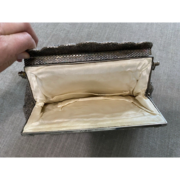 Vtg Beaded Purse Handmade in Hong Kong Evening Bag Wedding Party Prom Clutch - Picture 14 of 16